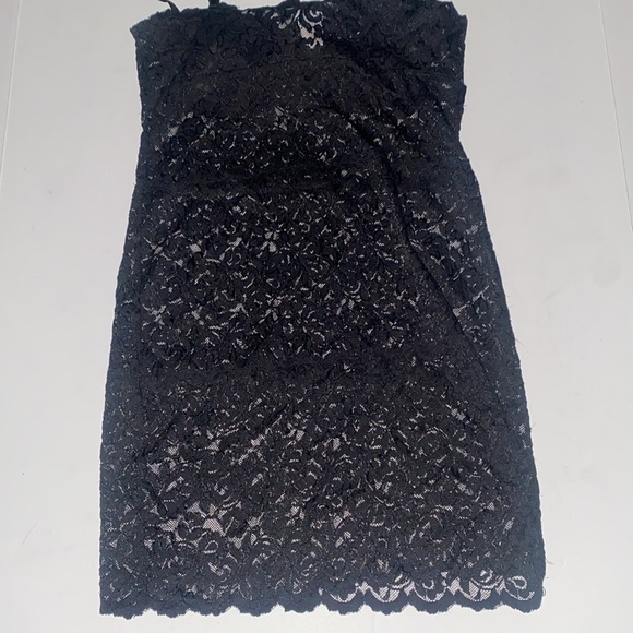 Marciano Black Lace Corset Bustier Longline Bra Tank in Small Stretchy and Sheer - Picture 9 of 10